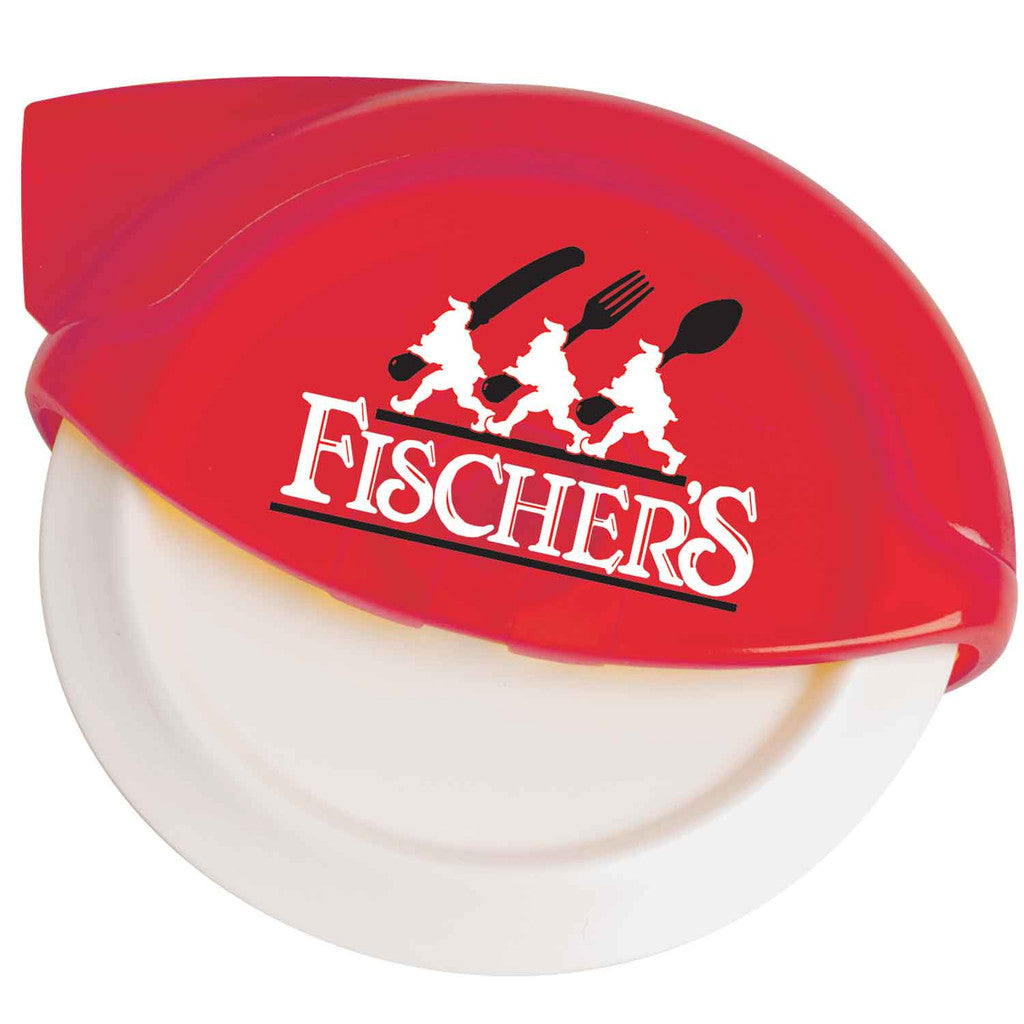 Eco-friendly custom pizza cutter with crust blade