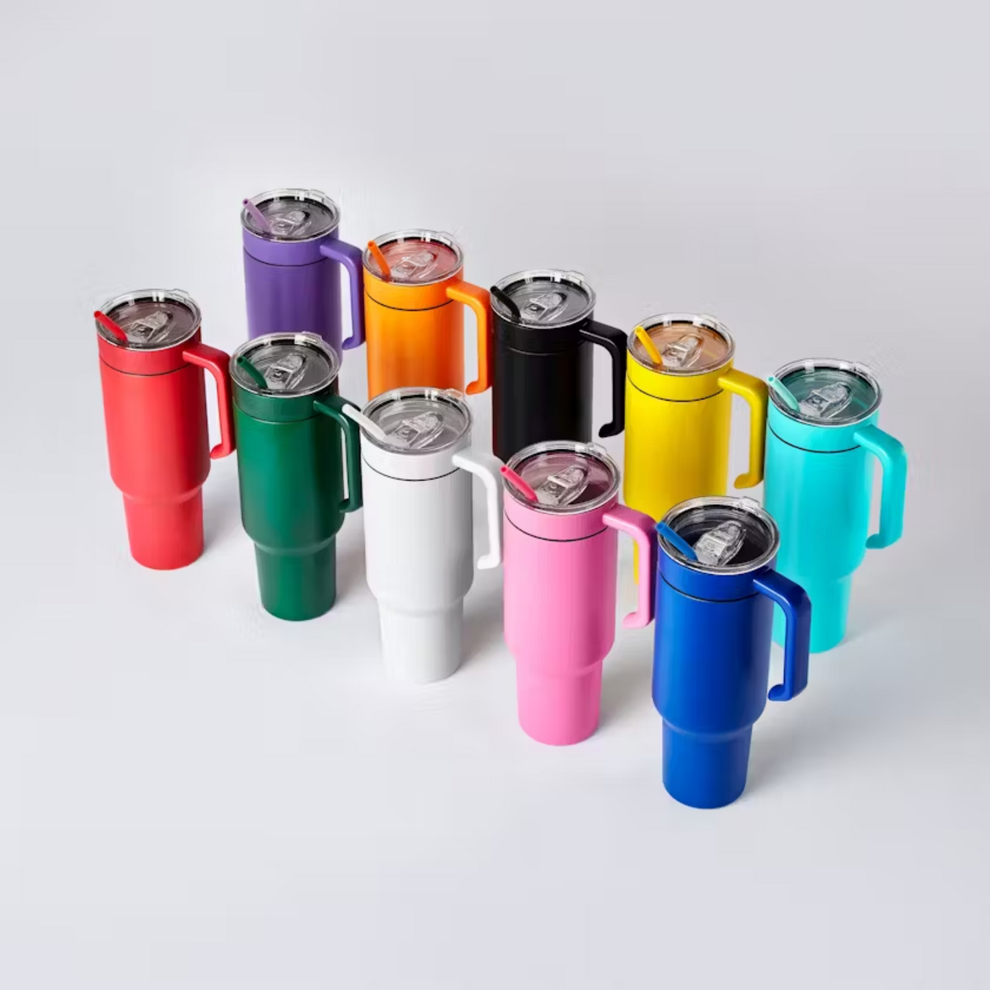 Tumbler - 40 oz w/ straw and handle
