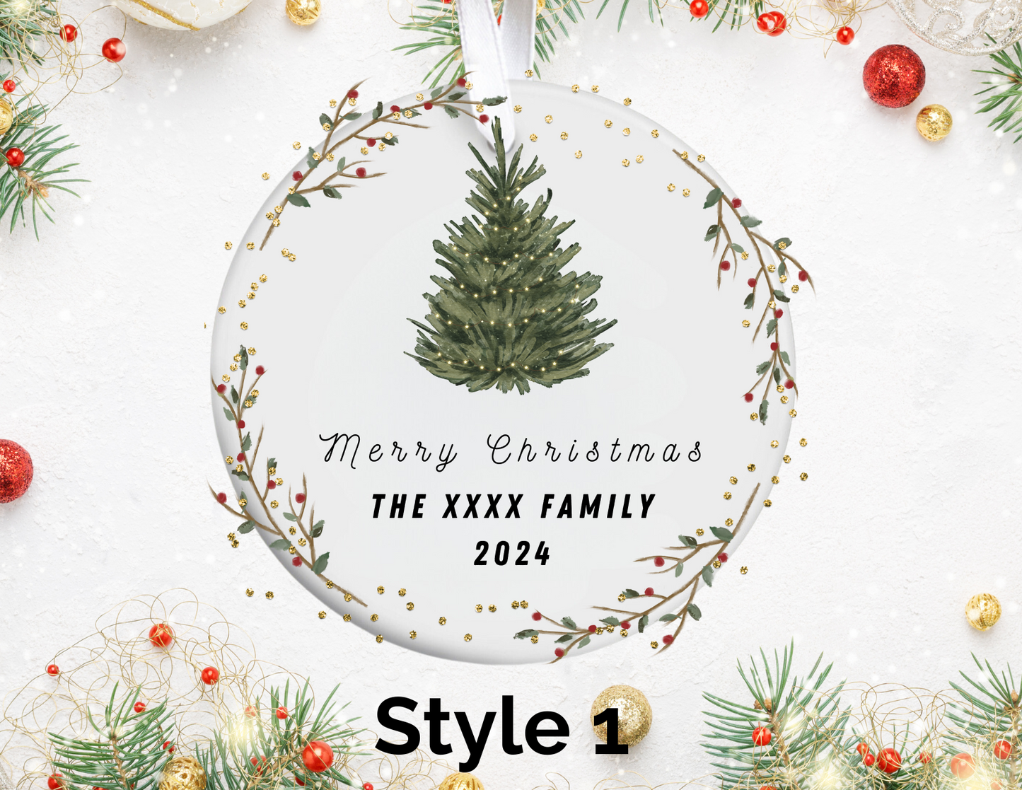 Customize Your Christmas Ornament! 3" inch