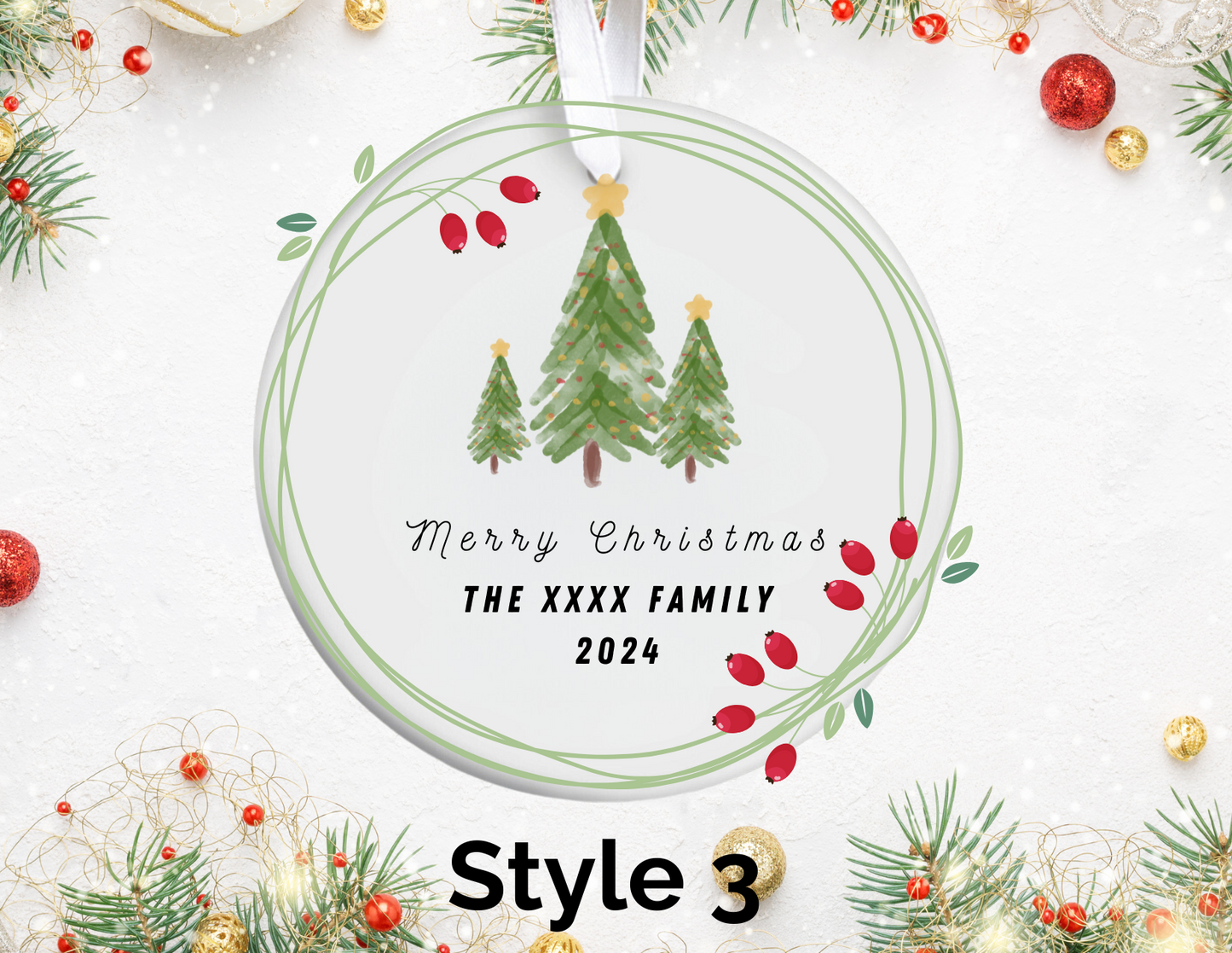 Customize Your Christmas Ornament! 3" inch