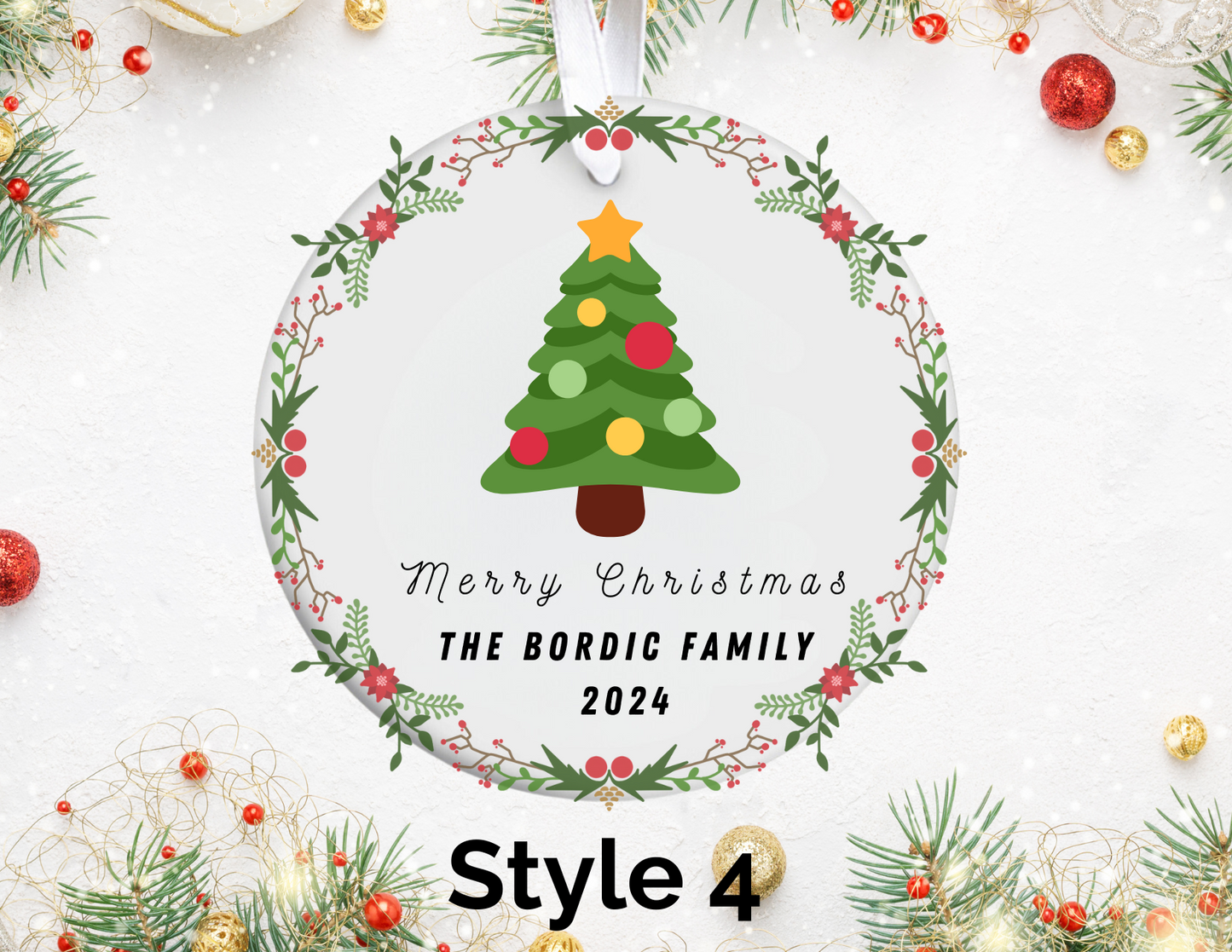 Customize Your Christmas Ornament! 3" inch