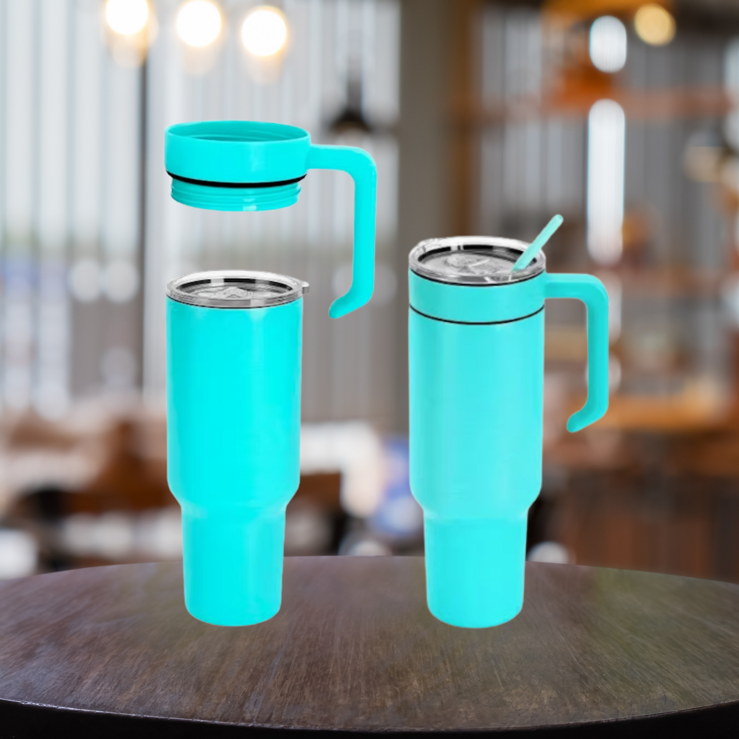 Tumbler - 40 oz w/ straw and handle