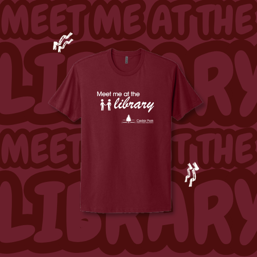 Fall 2025 Cedar Park library fundraiser t-shirt – community support apparel for library foundation event, custom printed shirt