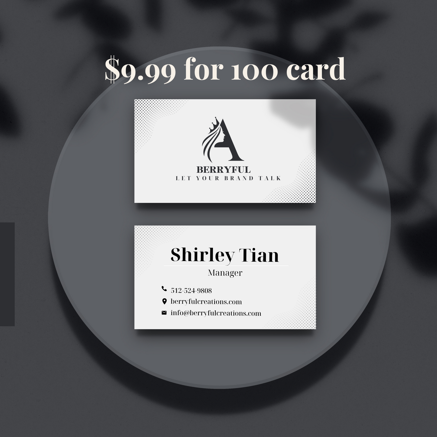 Premium Business Cards (3.5″ × 2″) – Full Color, Durable 16PT Matte or Gloss Coating