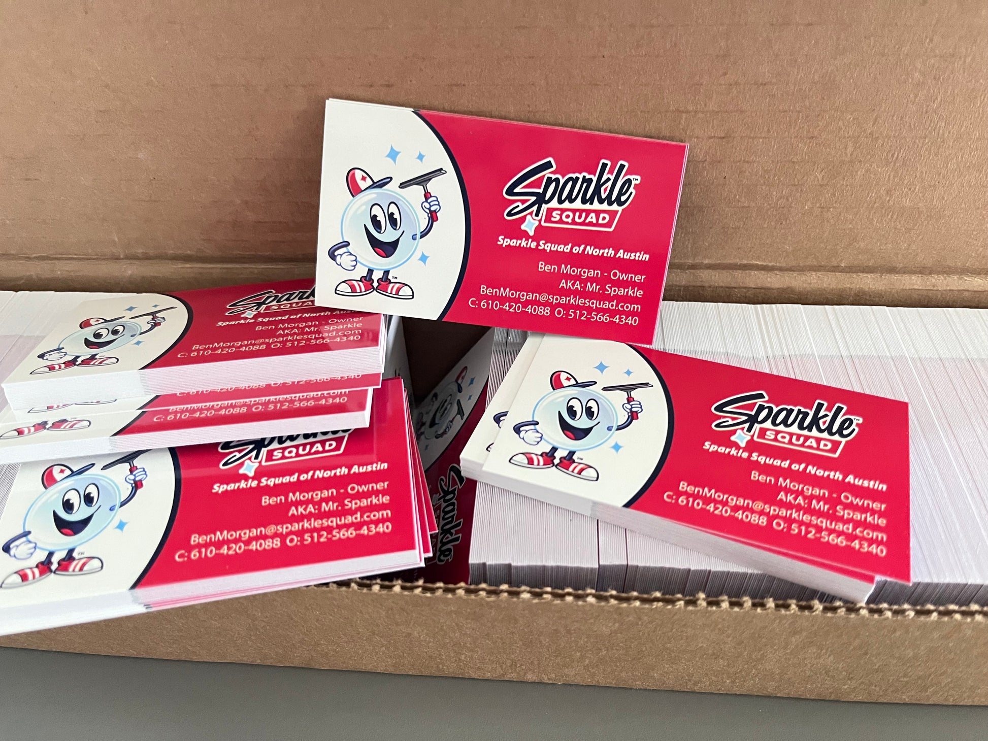 Premium quality business card, full color, durable, card stock, matte or glass, 100 250 500 1000, customized personalized professional cards, local sparkle squad