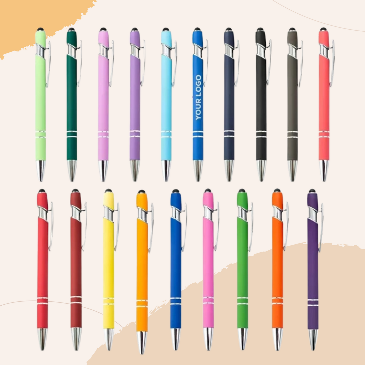 Clickable Stylus Tip Pen Engrave Ink Print Gift Swags for Client