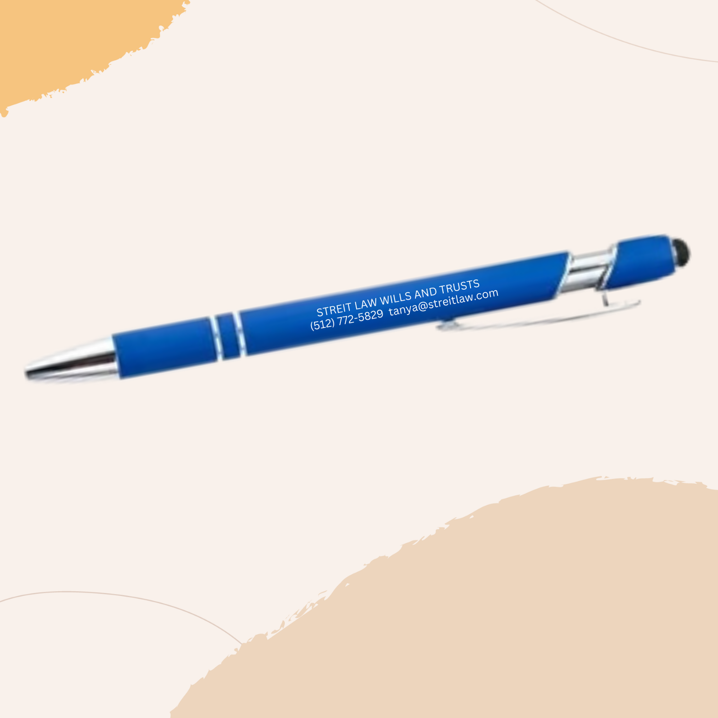 Clickable Stylus Tip Pen Engrave Ink Print Gift Swags for Client