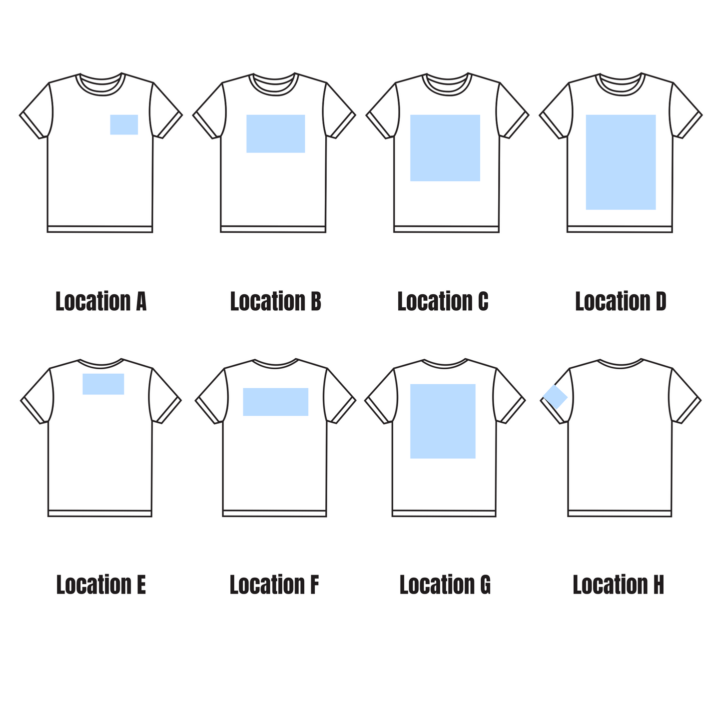 Custom t-shirt, logo personalized design, men’s/unisex fit, front/back view.. custom personalized t shirt unisex kid youth adult women men crew neck polyester moisture wicking cotton soft comfortable