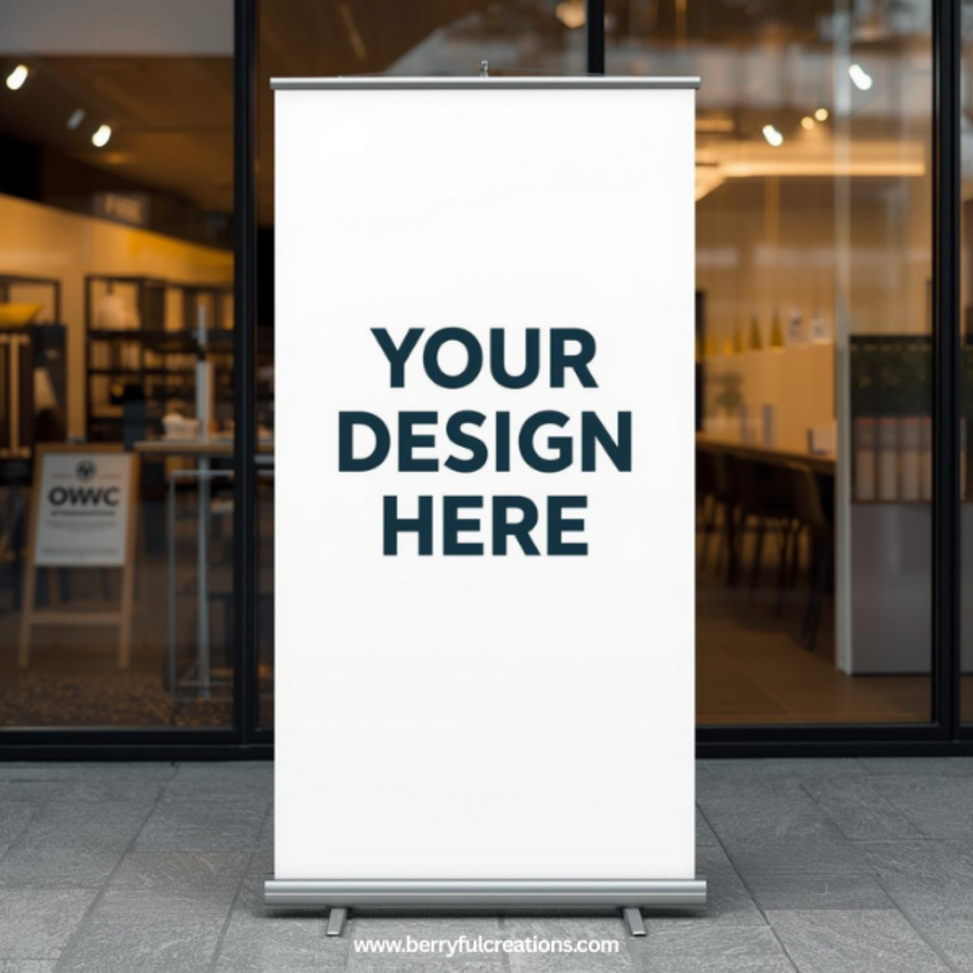 Professional custom banner design with “YOUR DESIGN HERE” text for Austin businesses