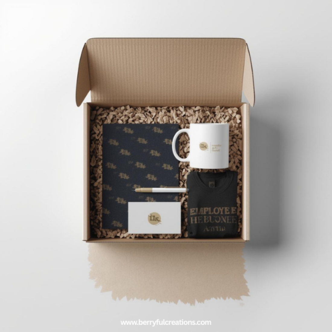 HR swag and employee welcome boxes for Austin businesses with branded onboarding items