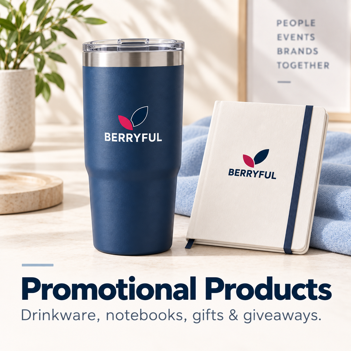 Berryful Creations productional products custom swag gifts in Austin TX