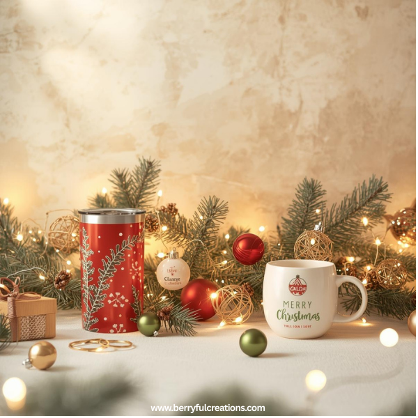 Custom Christmas gifts and personalized holiday products for festive gifting
