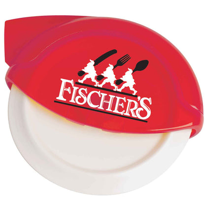 Eco-friendly custom pizza cutter with crust blade