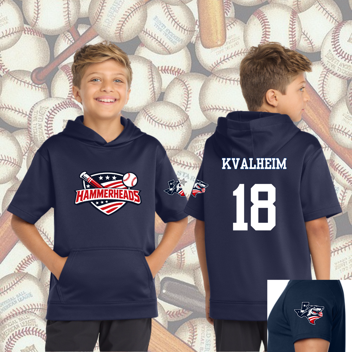 Team Jersey T-Shirts - Hammerheads (Baseball)