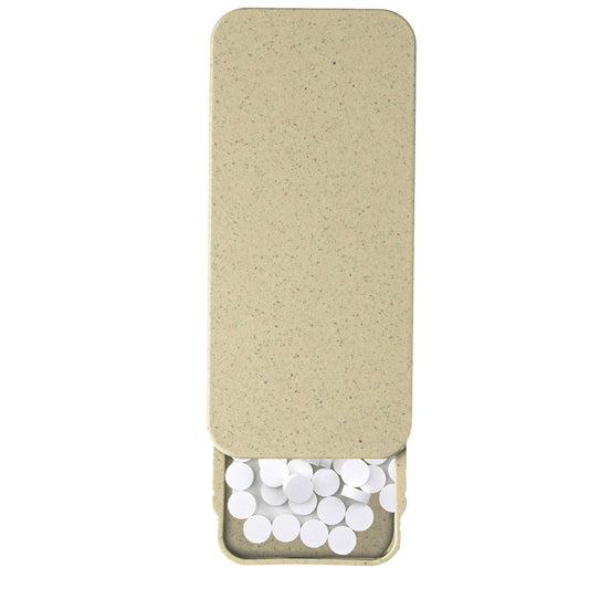 Eco-friendly wheat straw mint box for giveaways and events