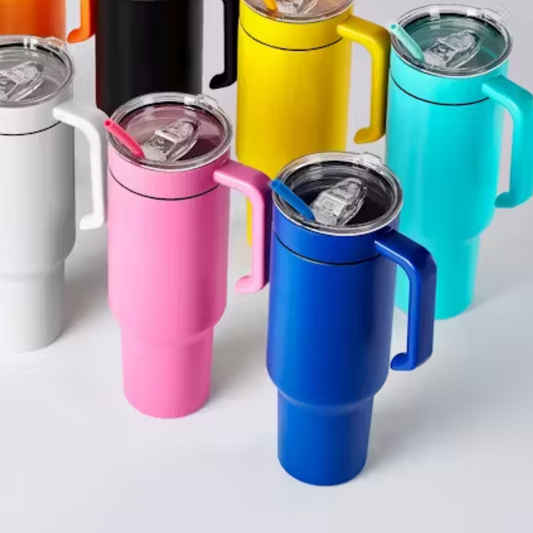 Tumbler - 40 oz w/ straw and handle