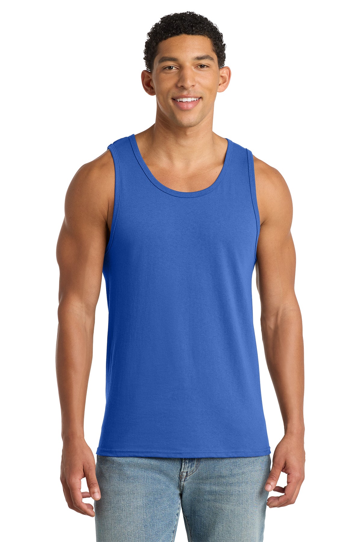 Custom Value Men Tank Tops | Bulk Logo Tank Tops for Events & Teams