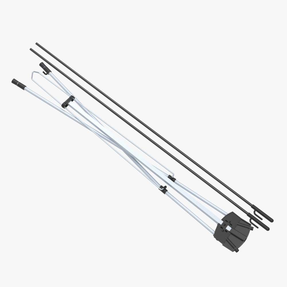 Portable banner display stand for retail and event signage