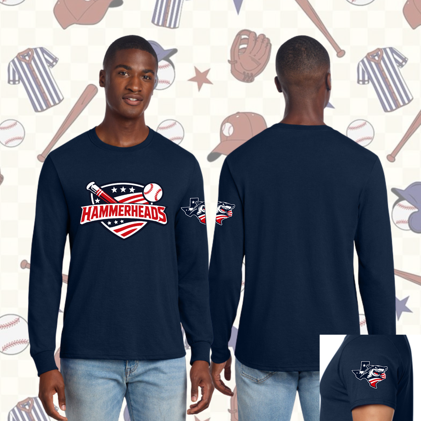 Team Jersey T-Shirts - Hammerheads (Baseball)
