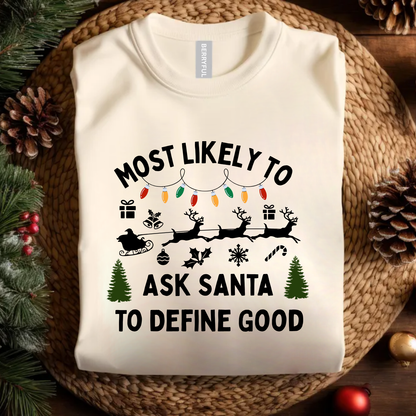 holiday family matching outfit funny santa shirt
