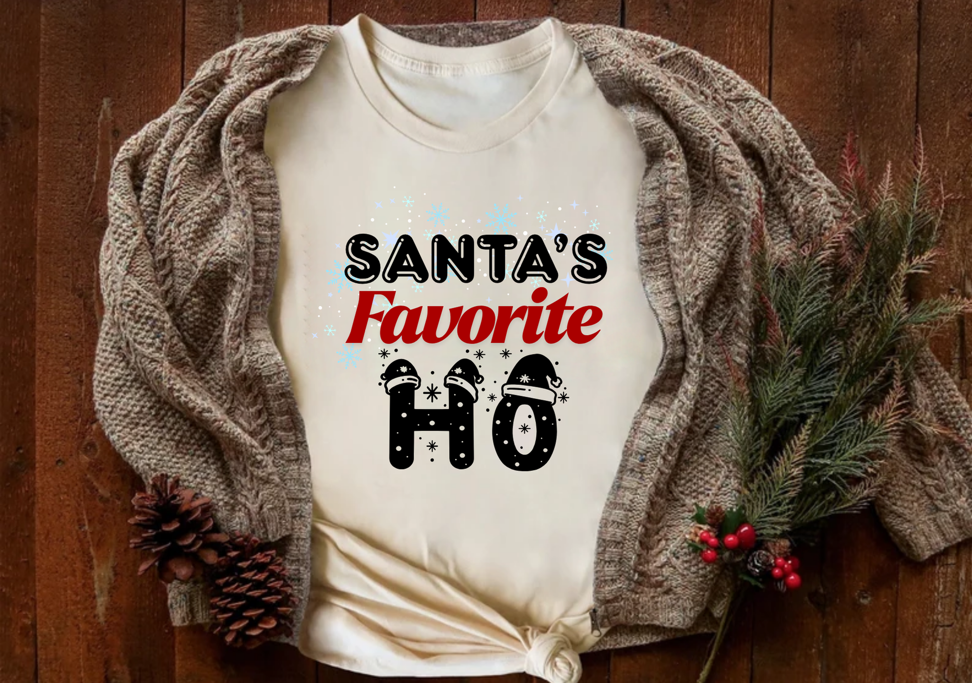 theres some hos in this house christmas shirt funny santa tee