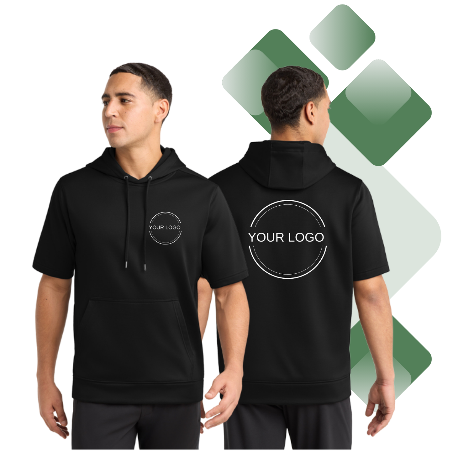 Design Your Own Hoodie Sweatshirt – Men Unisex Size Short Sleeve with Hat Premium Quality Personalized Prints