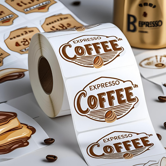 Customize Your Logo Stickers / Labels (Paper on a roll)