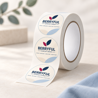 Customize Your Logo Stickers / Labels (Paper on a roll)