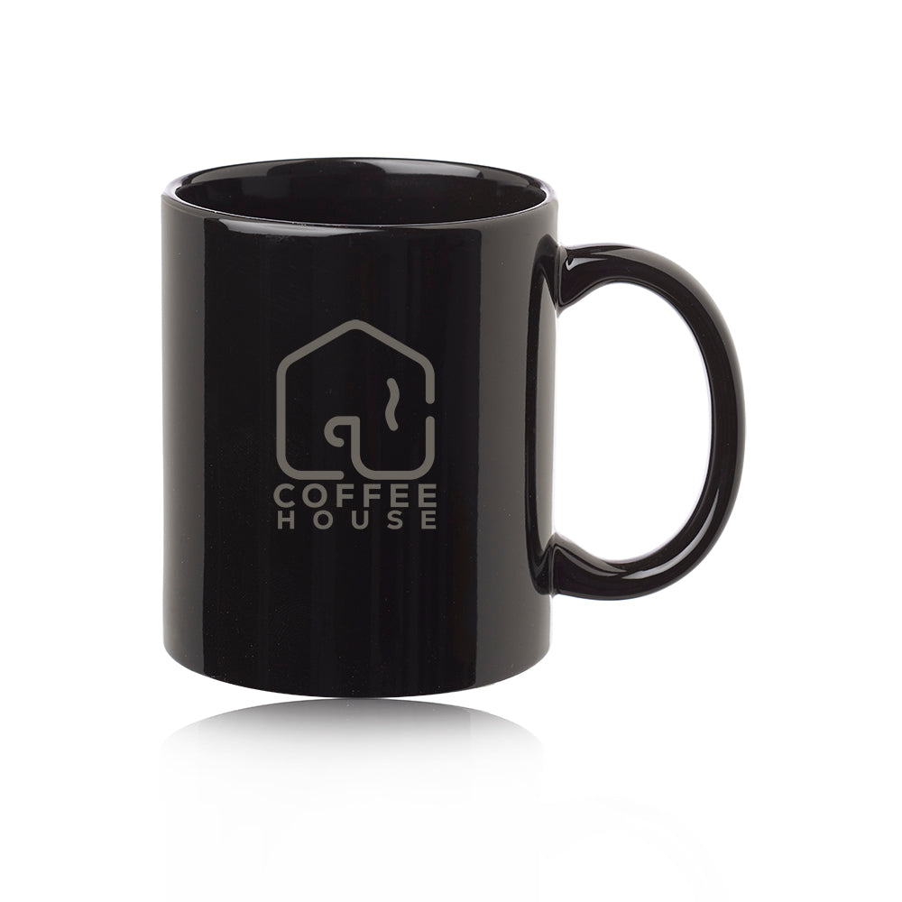 Custom 11 oz Ceramic Coffee Mug | Personalized Logo Mugs for Business & Events