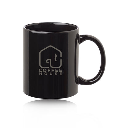 Custom 11 oz Ceramic Coffee Mug | Personalized Logo Mugs for Business & Events