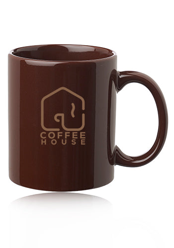 Custom 11 oz Ceramic Coffee Mug | Personalized Logo Mugs for Business & Events