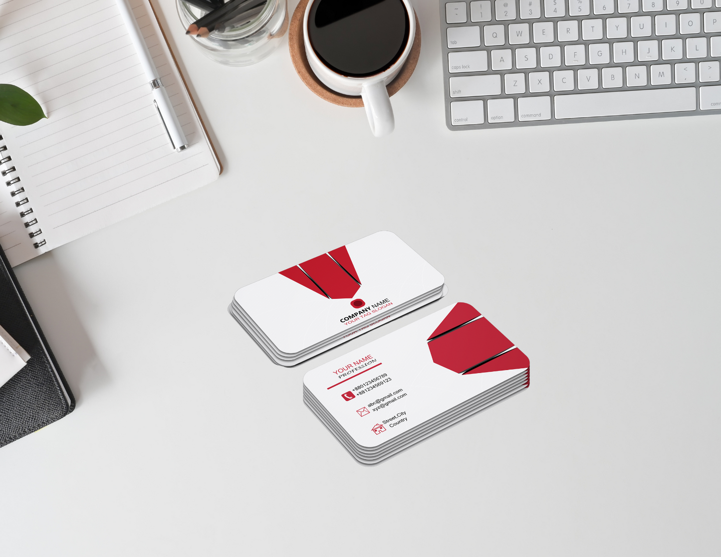 Business card - Soft touch / Velvet + Raised Spot UV 2" x 3.5"