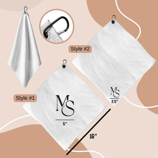 Towel - Microfiber Golf towel (print or embroidery)