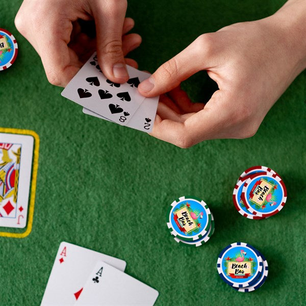 Custom Double-Sided Poker Chips | Personalized Logo Promotional Chips