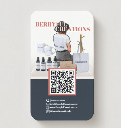 Premium quality business card, full color, thick card stock, matte glass, customized personalized cards, instagram themed