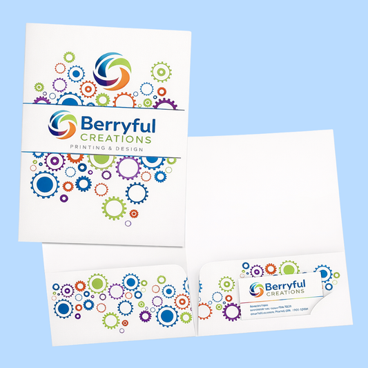 Custom Presentation Folders – Full-Color 9×12 Business Folders