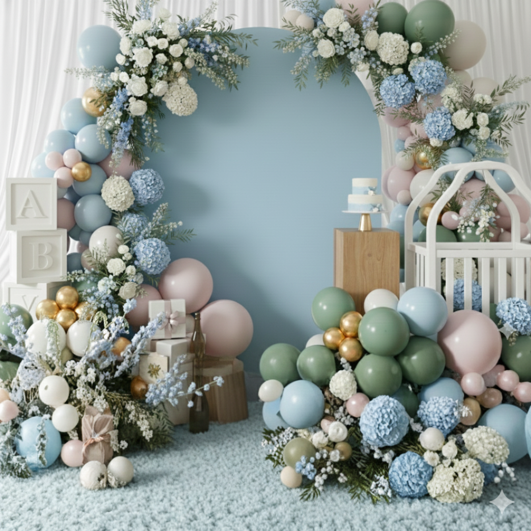 Custom party backdrop decor for styled celebrations