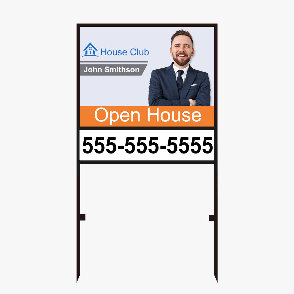 Real Estate Frames – Durable Metal Yard Sign Holders