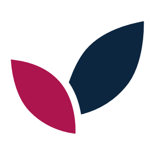 Company logo for BERRYFUL CREATIONS featuring two stylized leaves in navy and magenta above the text 'BERRYFUL CREATIONS' and the tagline 'CORPORATE MERCH FOR EVENTS & TEAMS' on a white background.