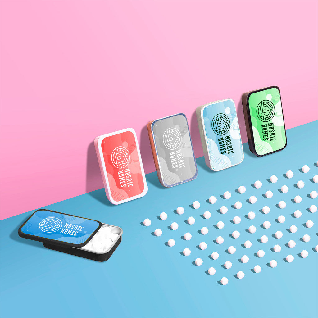 Custom Sliding Mint Tin | Personalized Promotional Mint Tins with Logo