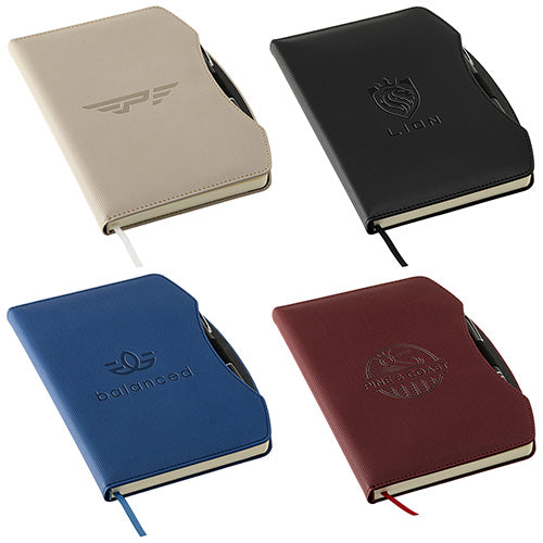 Custom Arc Hardcover Journal with Pen | Branded Promotional Notebook