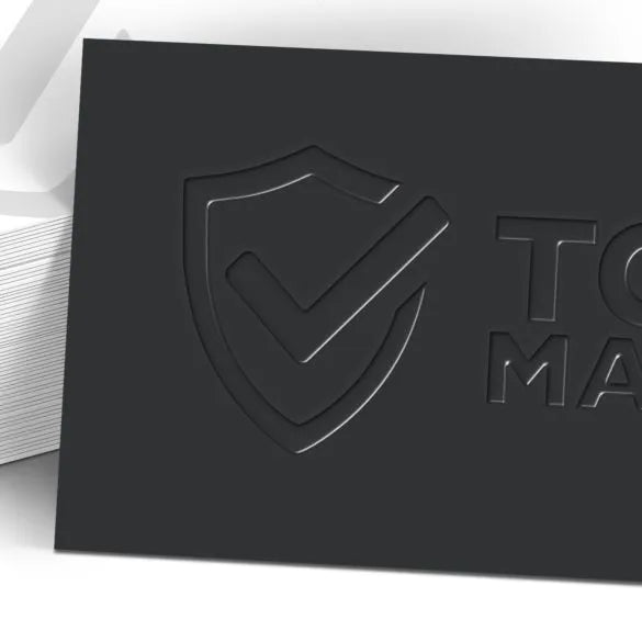 Business card - Soft touch / Velvet + Raised Spot UV