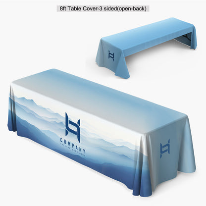 8ft Custom Table Cover for Trade Shows & Events
